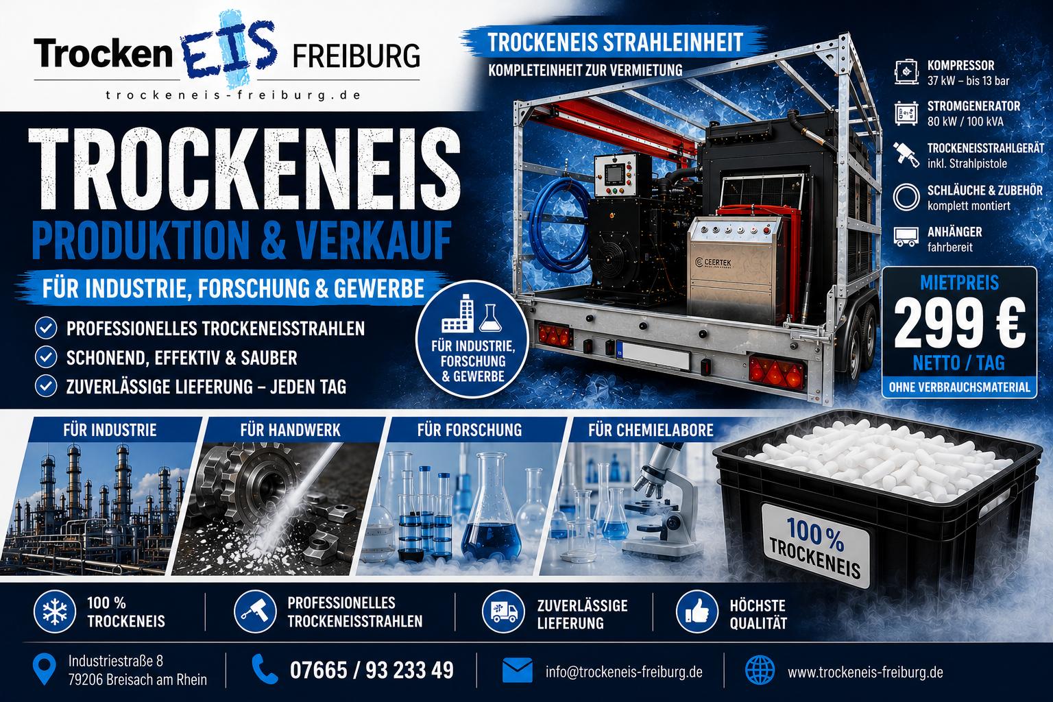 Trockeneis Strahlmamschine Vermietung Trockeneis Strahlmamschine Vermietung